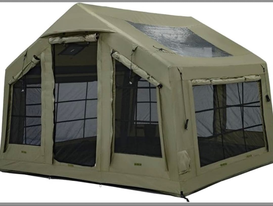 TOMOUNT エアーテントオリーブグリーンポリコットン