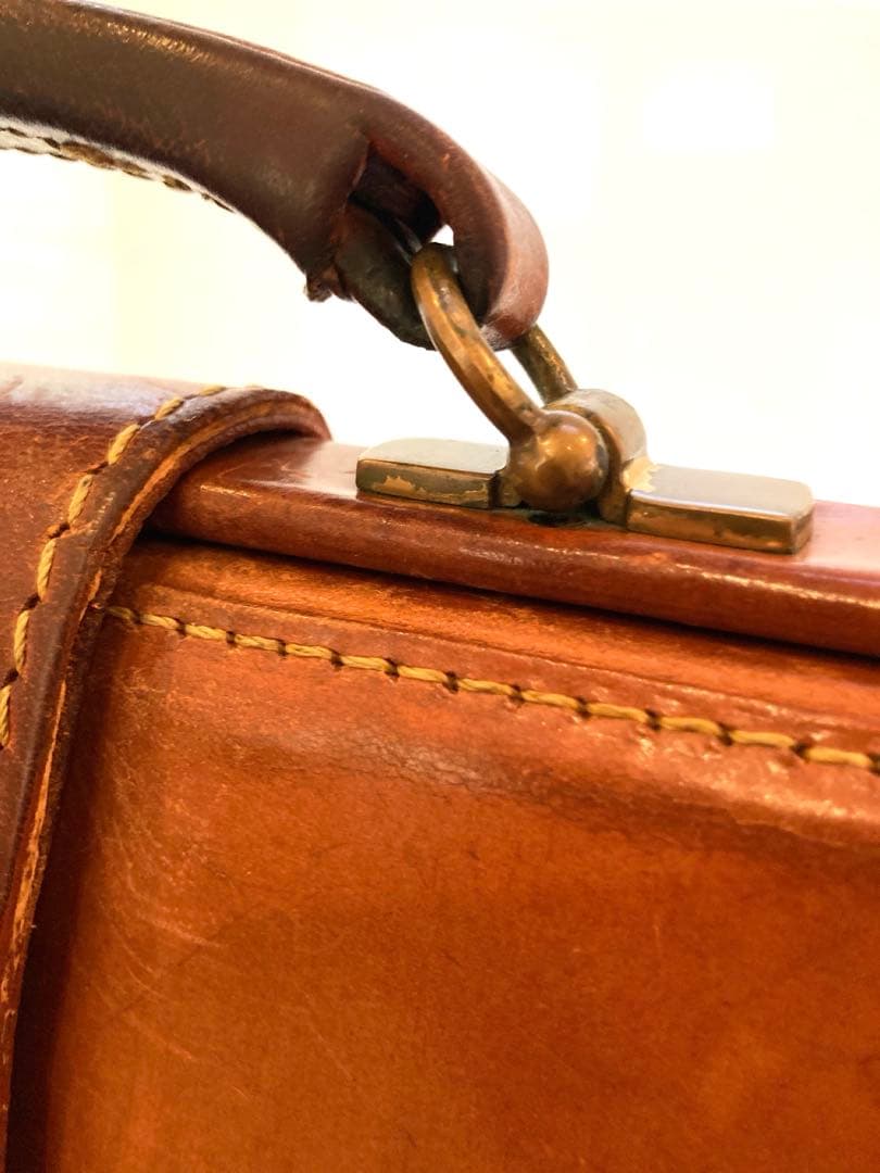 【希少】 鍵付きPAPWORTH パップワース 本革 ダレスバッグ