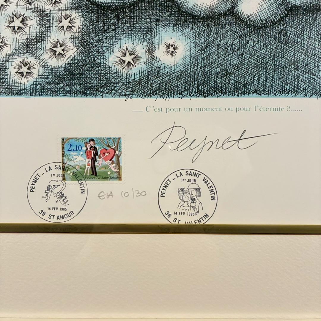 美品 レイモン・ペイネ「こぐま座のホテル」リトグラフ 直筆サイン入 天使