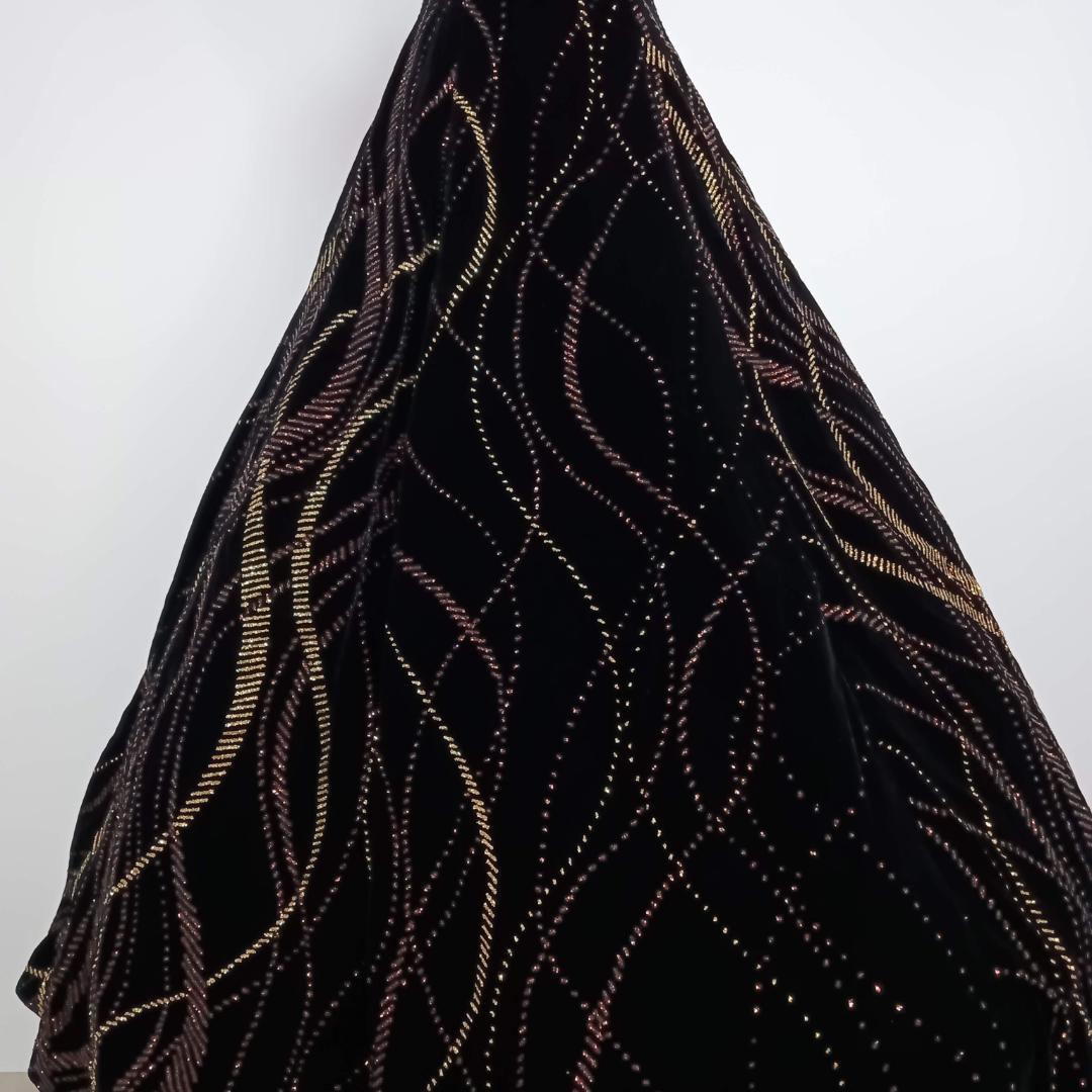 スパンコール Aライン ドレス