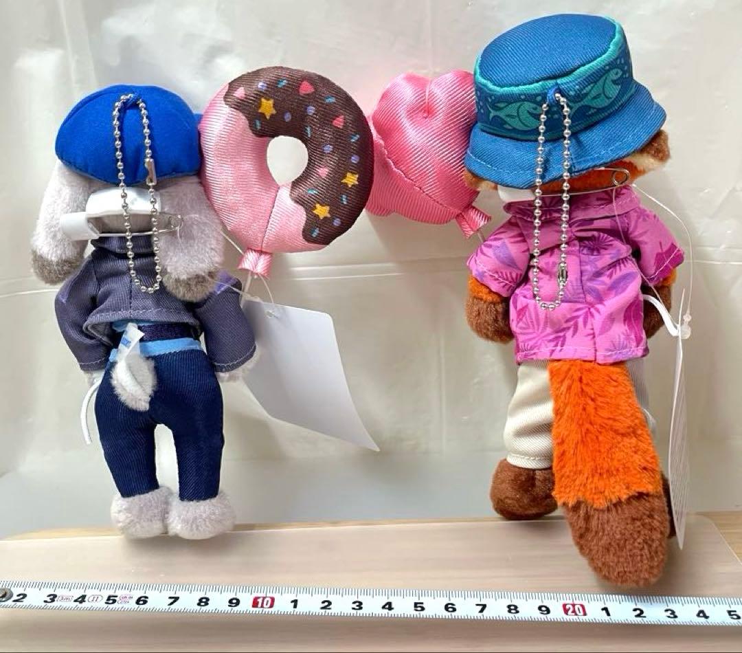 ニック　ジュディ　ズートピア ディズニーリゾート　ぬいぐるみバッジ　2体セット