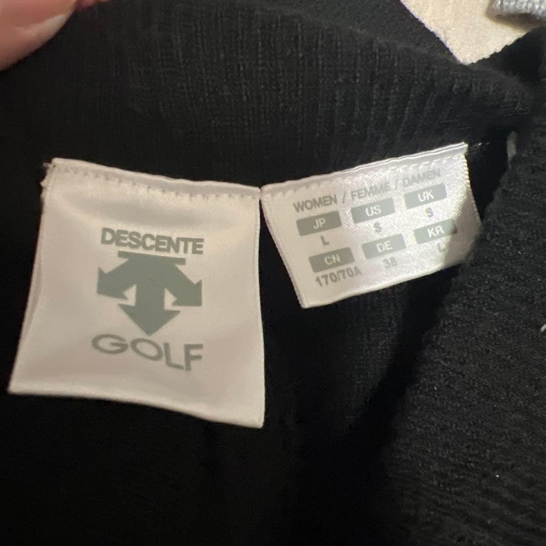 DESCENTE GOLF ニット セットアップ（トップス＋スカート）サイズL