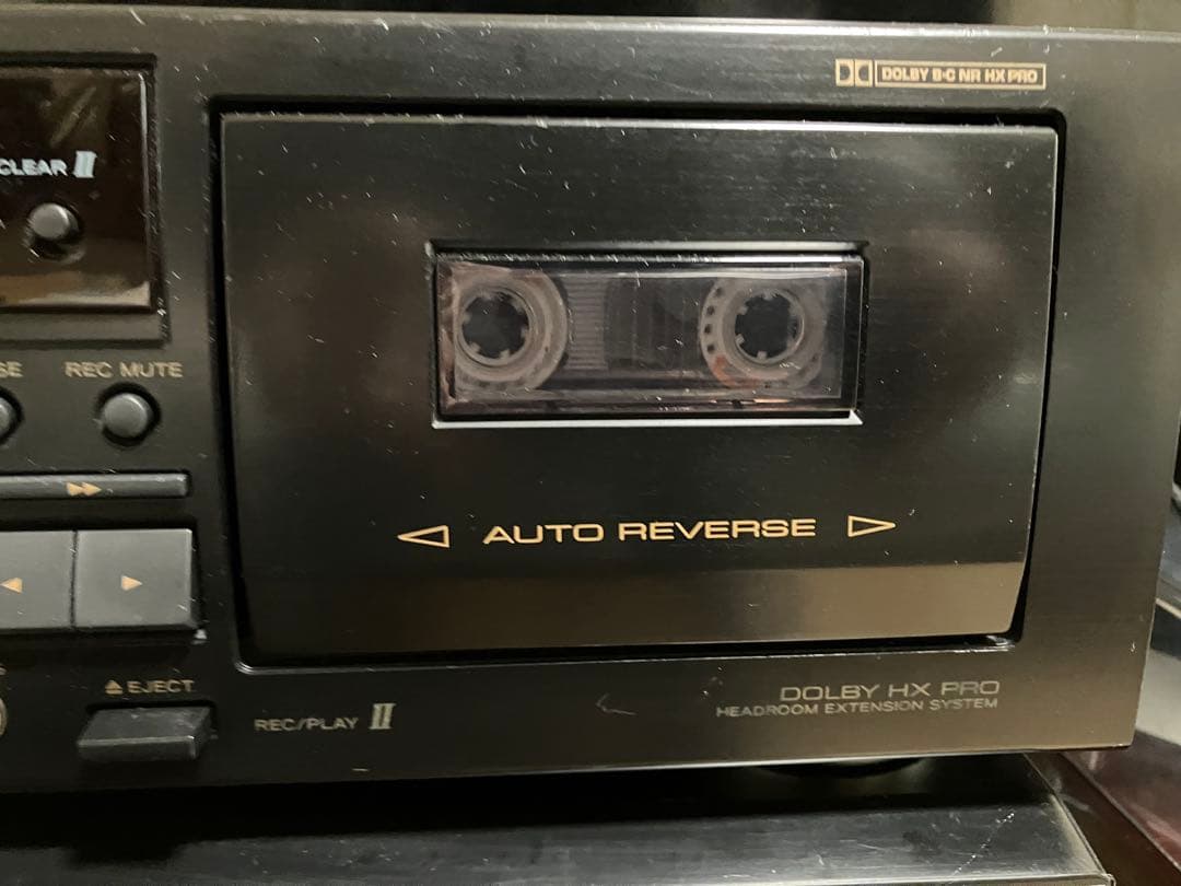 【美品・動作品】TEAC W-790R ダブルカセットデッキ／カセットテープ付き