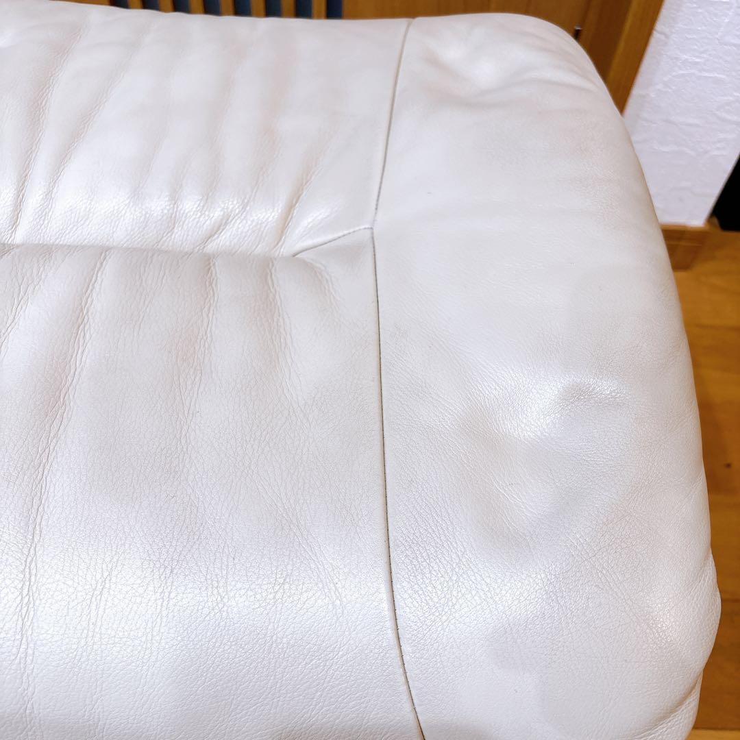 【美品】karimoku カリモク オットマン スツール ZTシリーズ 本革