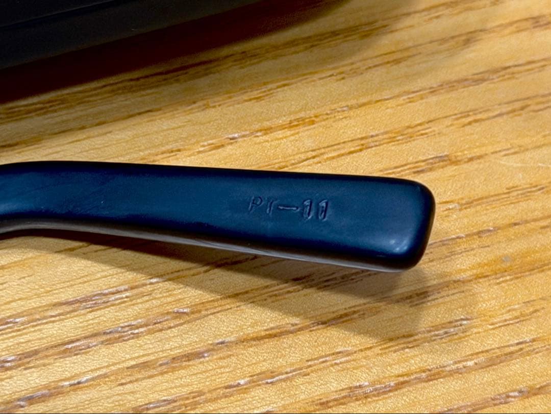 泰八郎謹製 POKER FACE PT-11 BK 黒縁 セルロイド 度無し