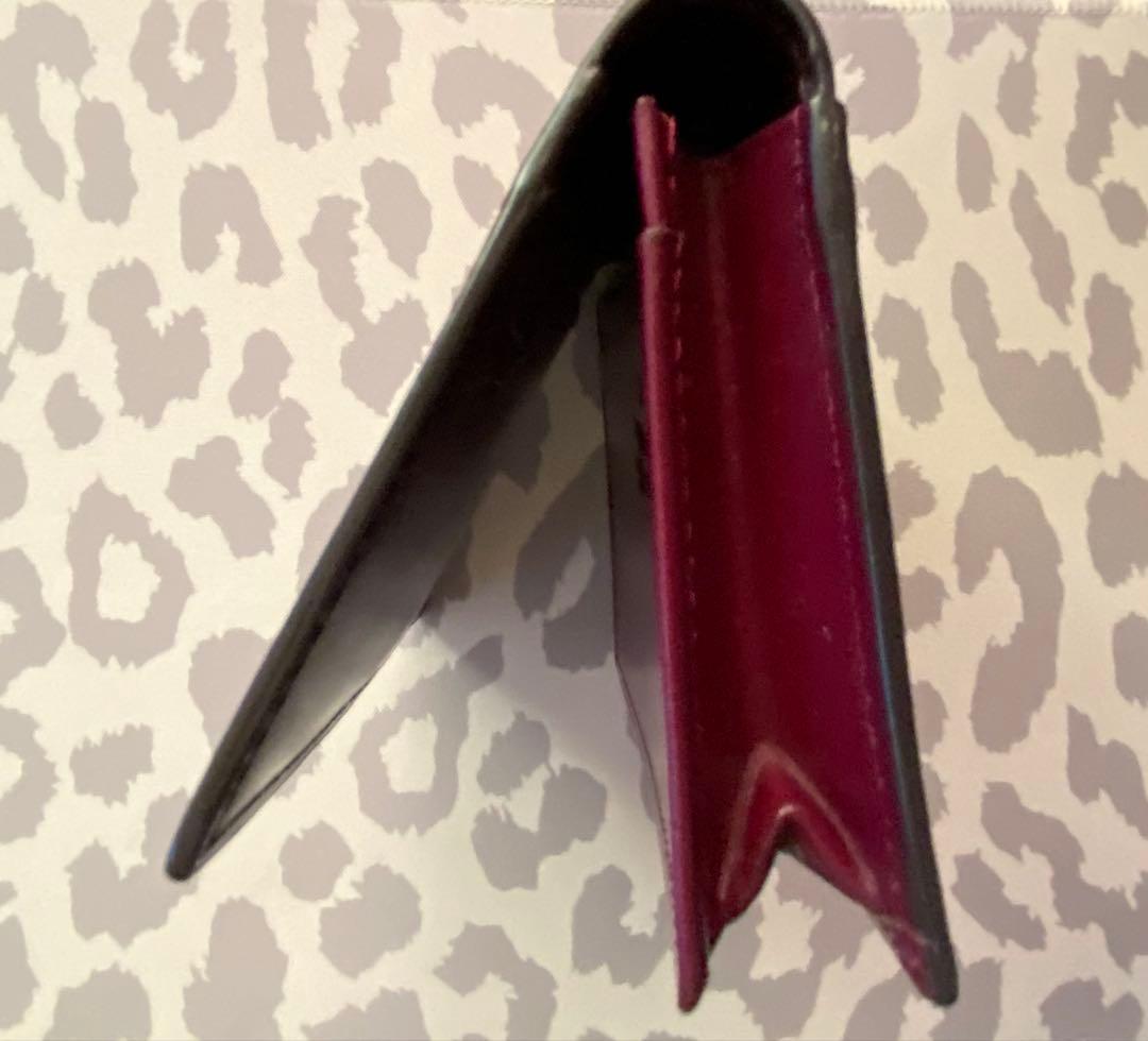 【美品】Vivienne Westwood バーガンディカラーのレザー名刺入れ