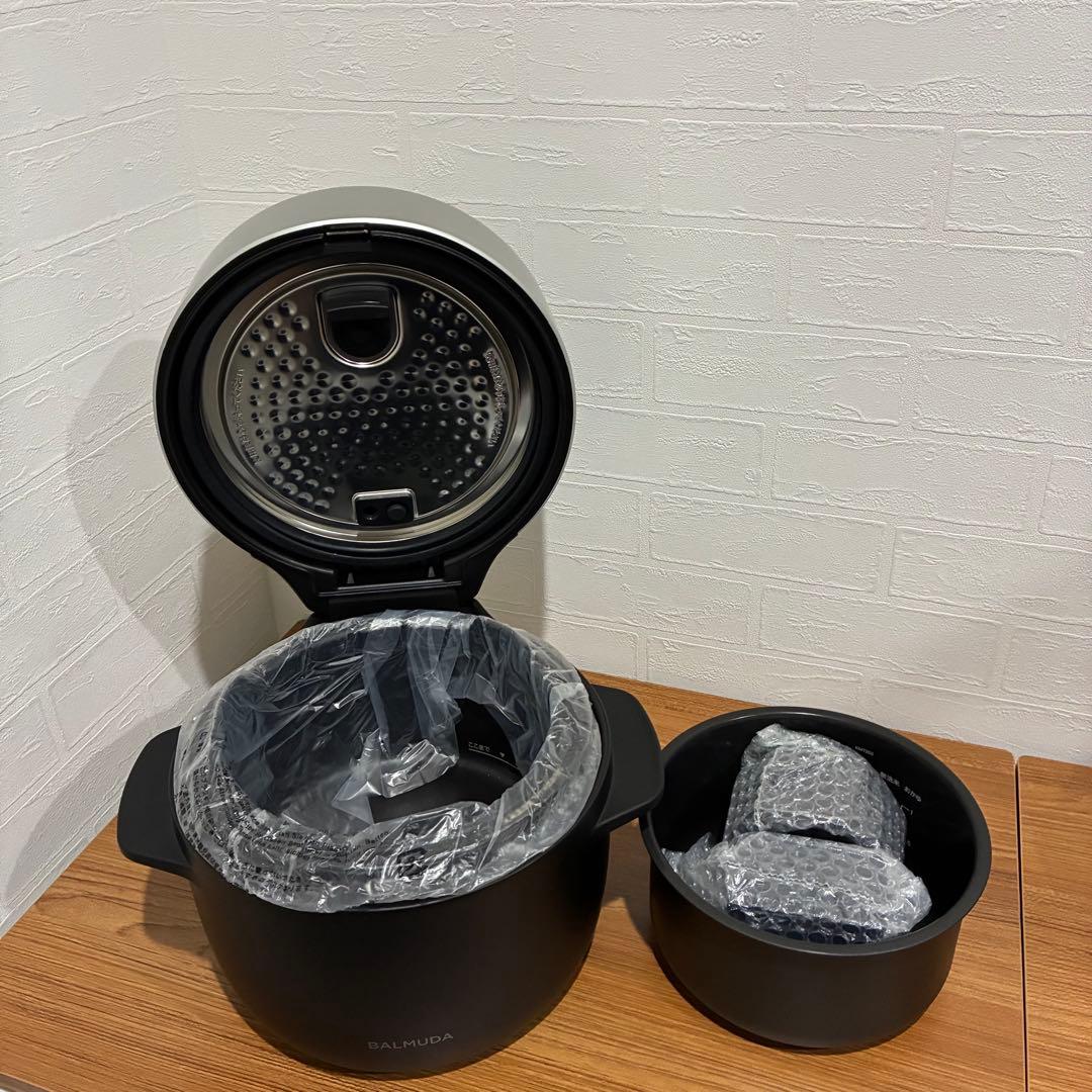 新品未使用 BALMUDA バルミューダK03A-BK 炊飯器 ブラック