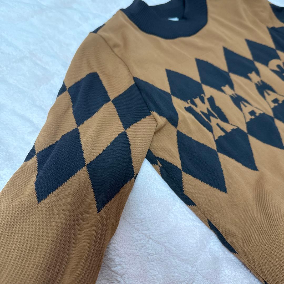 ゴルフウェア WAAC ワック ダイヤ柄セットアップ ニット スカート