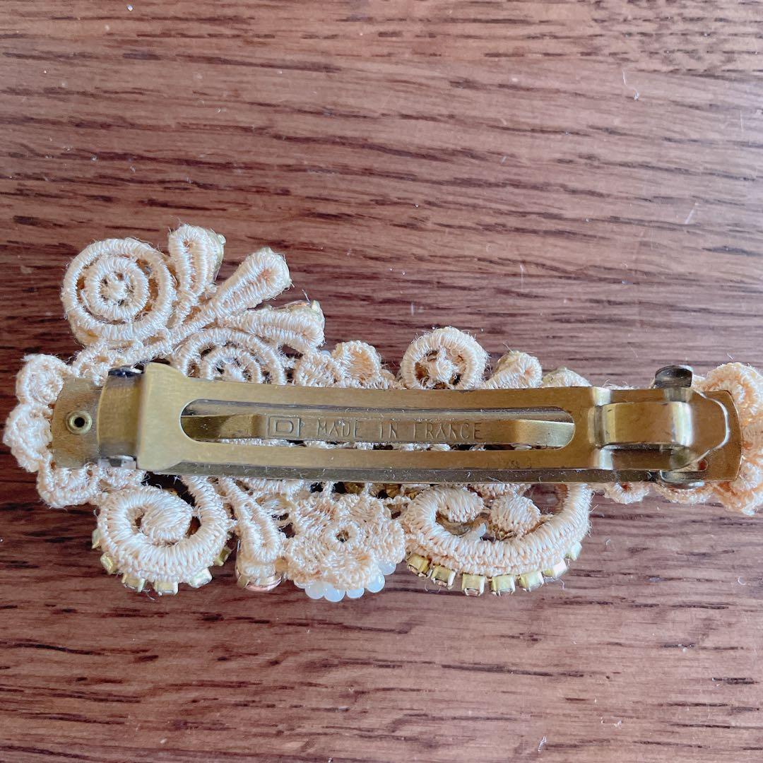 ⭐️美品⭐️Michal Negrin ネグリン バレッタ ベージュ　ヘアアクセ