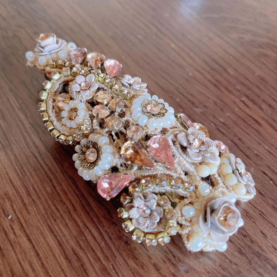 ⭐️美品⭐️Michal Negrin ネグリン バレッタ ベージュ　ヘアアクセ