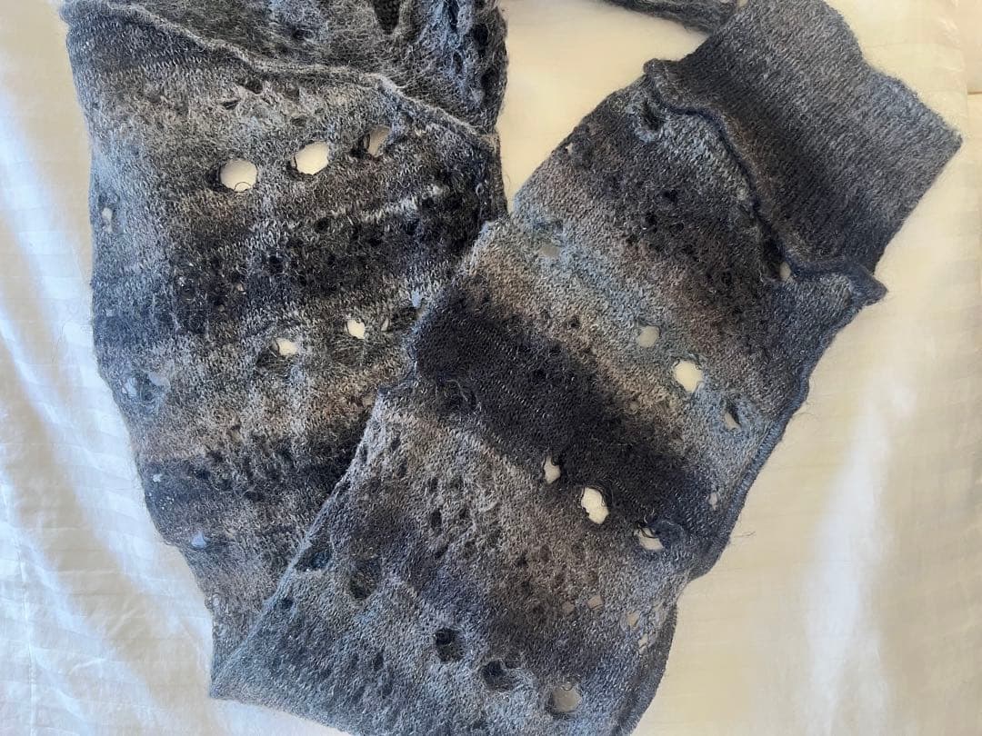 PERVERSE ホールデザイン クロップドカーディガン