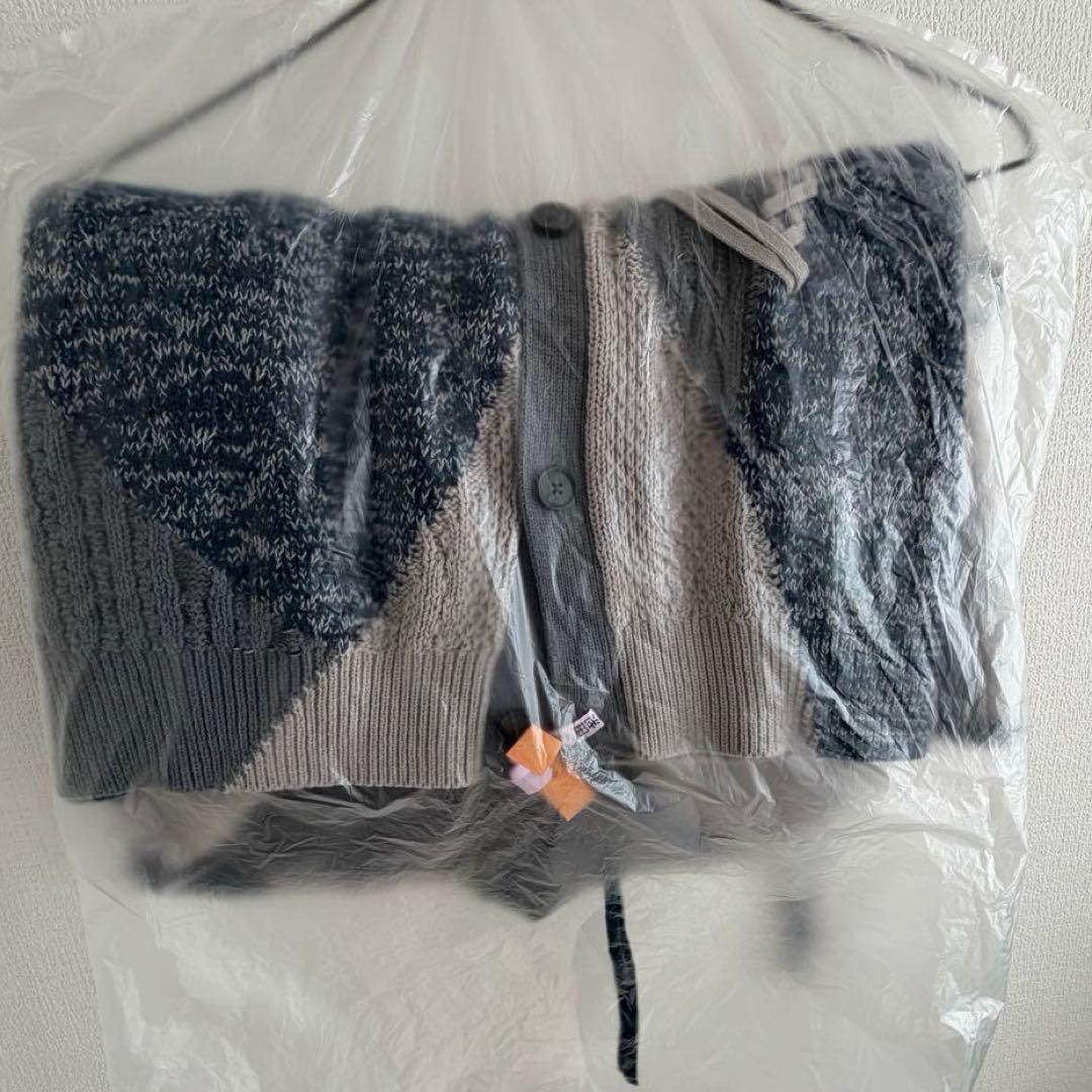 HARE ステッチキリカエニットカーディガン