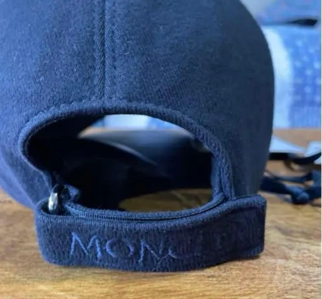 モンクレールフリースベースボールキャップネイビー