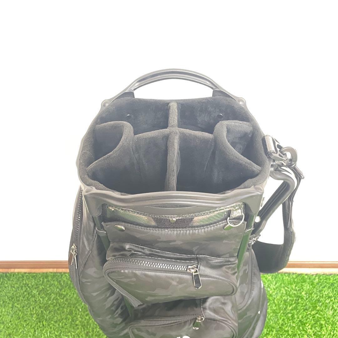 美品 LEXUS レクサス キャディバッグ ブラック カモフラージュ 6分割