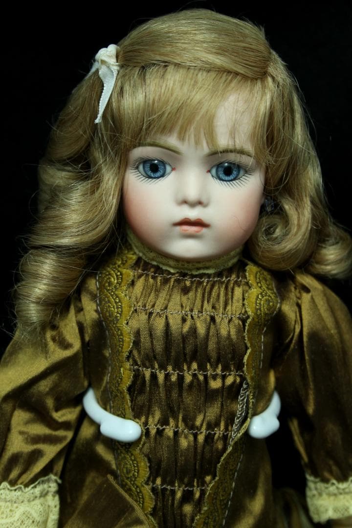 ◎ ブリュ リプロ ビスクドール 高級シルクドレス 人形　希少　フランス製