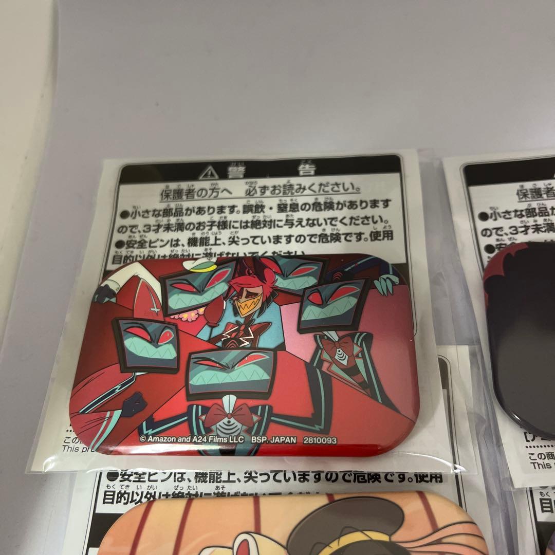 ハズビン・ホテルへようこそ◾︎スクエア缶バッジ　６個セット♫ヴォックス アラスター