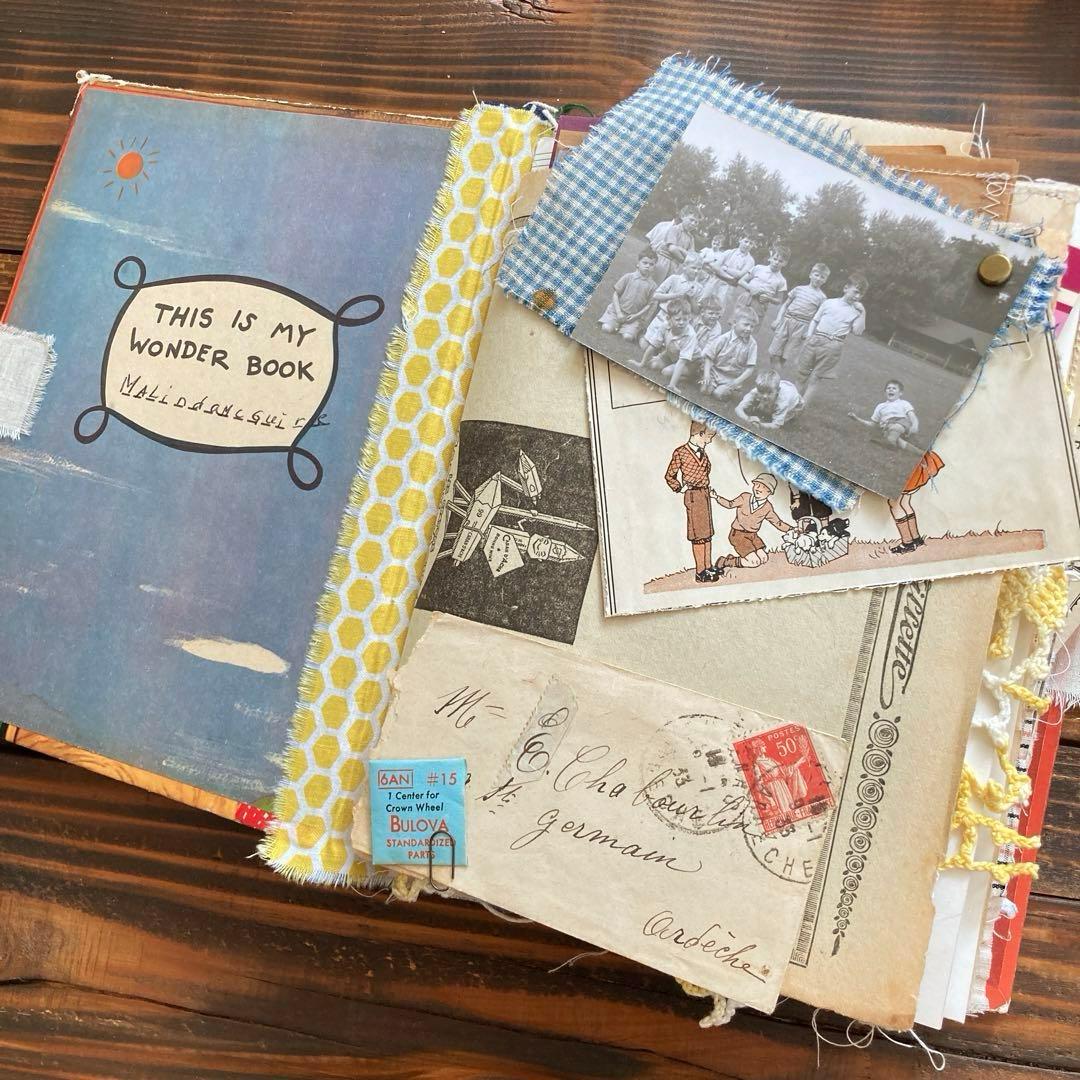 junk journal ジャンクジャーナル雑記帳　平袋付き