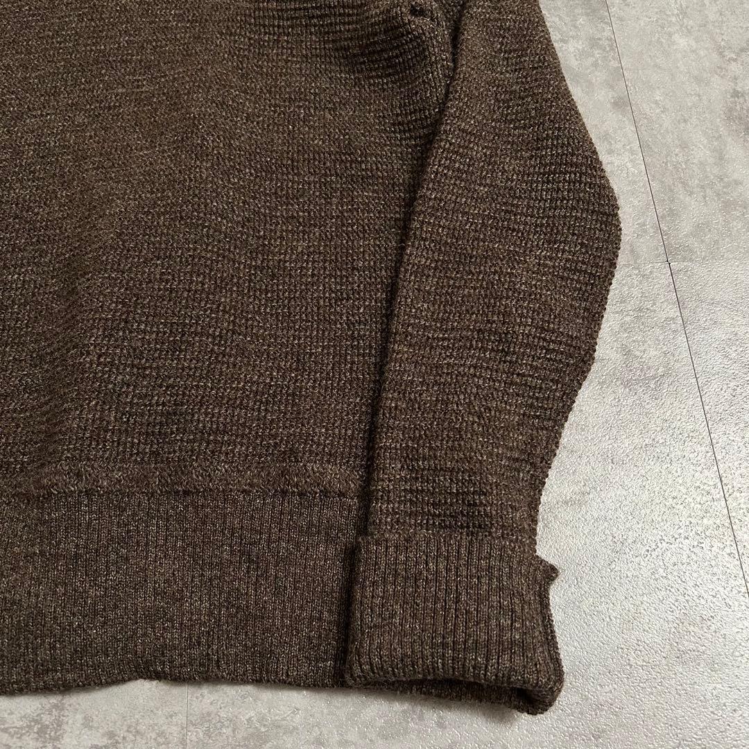 ORGUEIL オルゲイユ ショールカラー ニット ブラウン 42