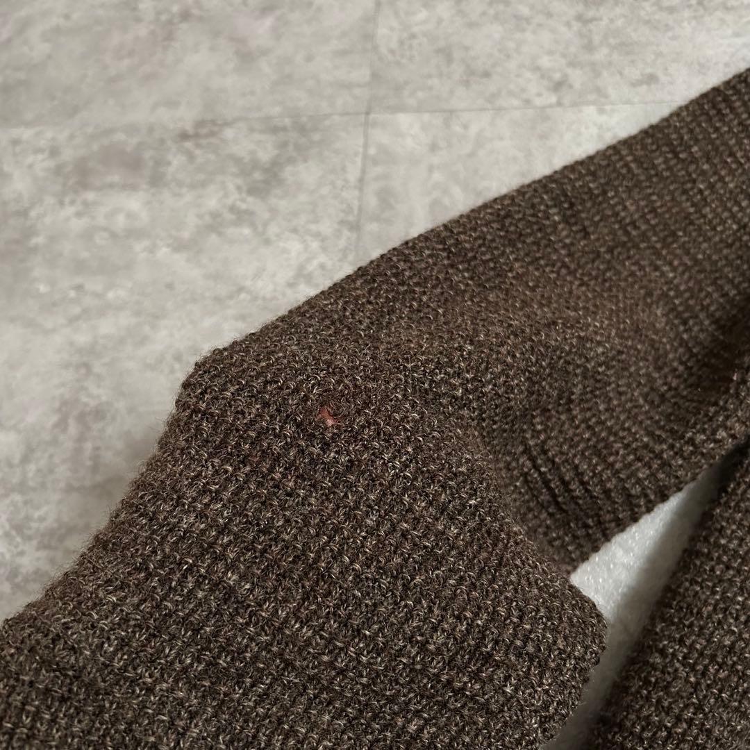 ORGUEIL オルゲイユ ショールカラー ニット ブラウン 42