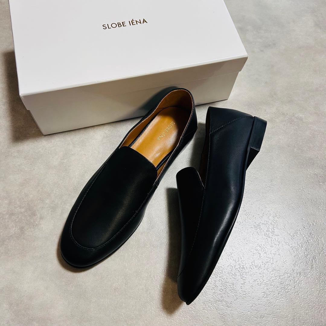 【未使用新品】スローブイエナ　ソフトローファー　ブラック　24cm