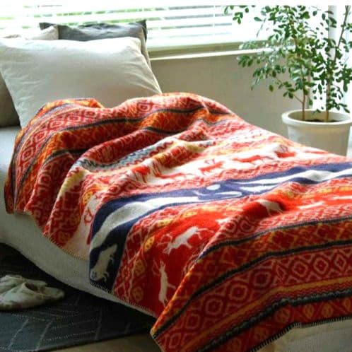 クリッパン KLIPPAN ウール シングルブランケット レッド 赤