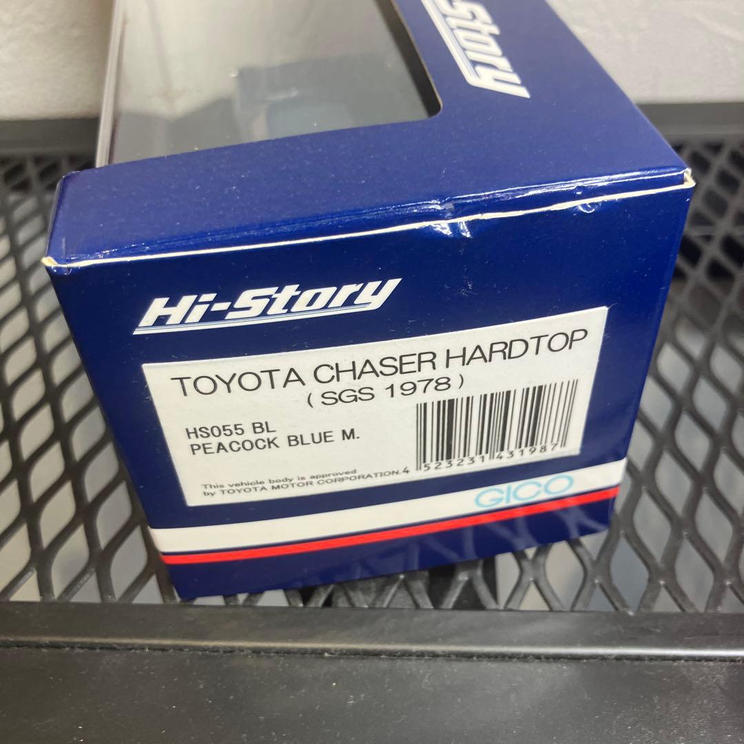 ハイストーリー トヨタ チェイサー SGS 1978 ミニカー 1/43 ブルー