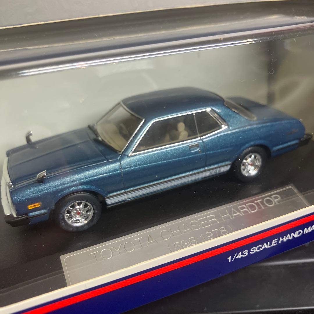 ハイストーリー トヨタ チェイサー SGS 1978 ミニカー 1/43 ブルー