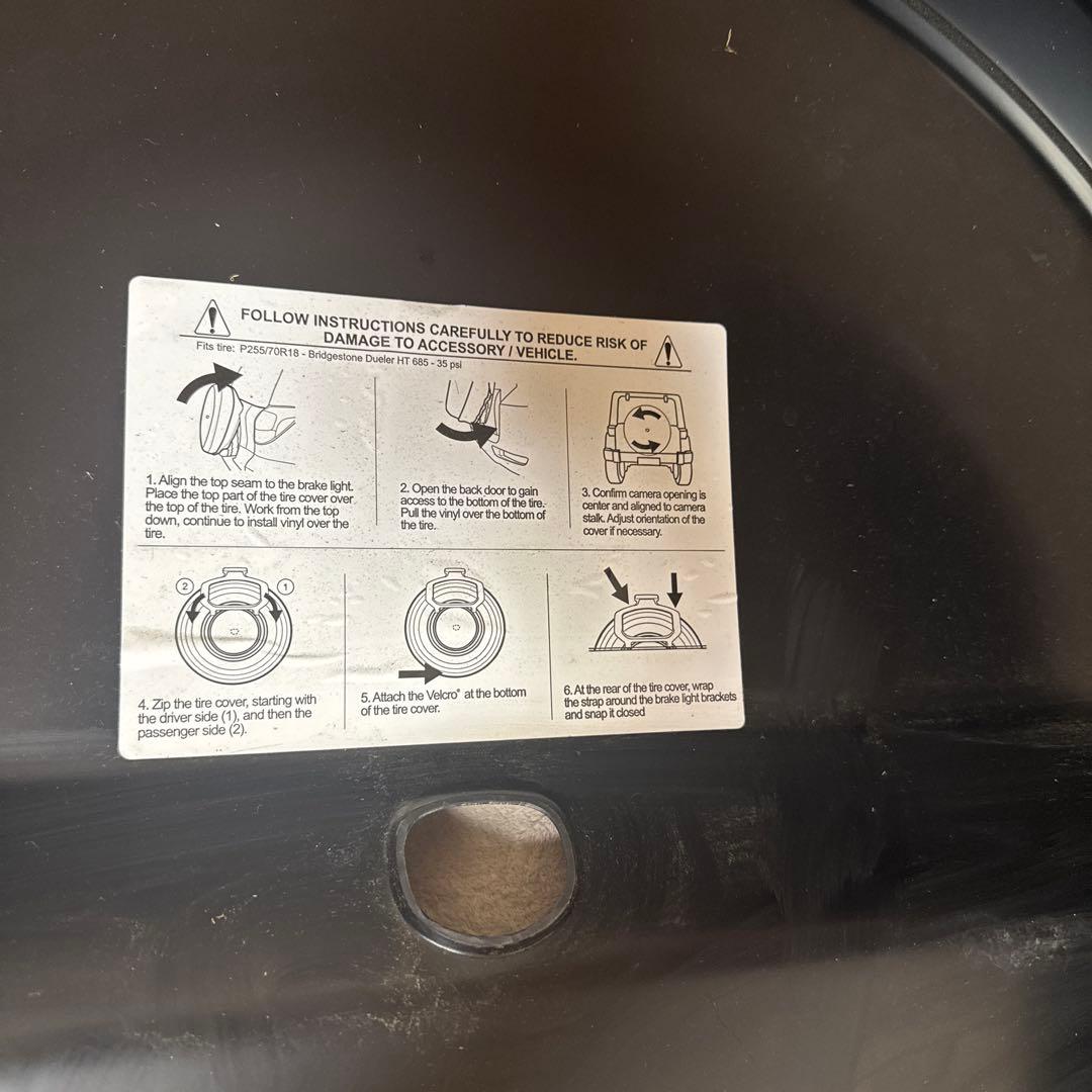 ✨美品✨希少✨純正Jeep ハードスペアタイヤカバー 黒