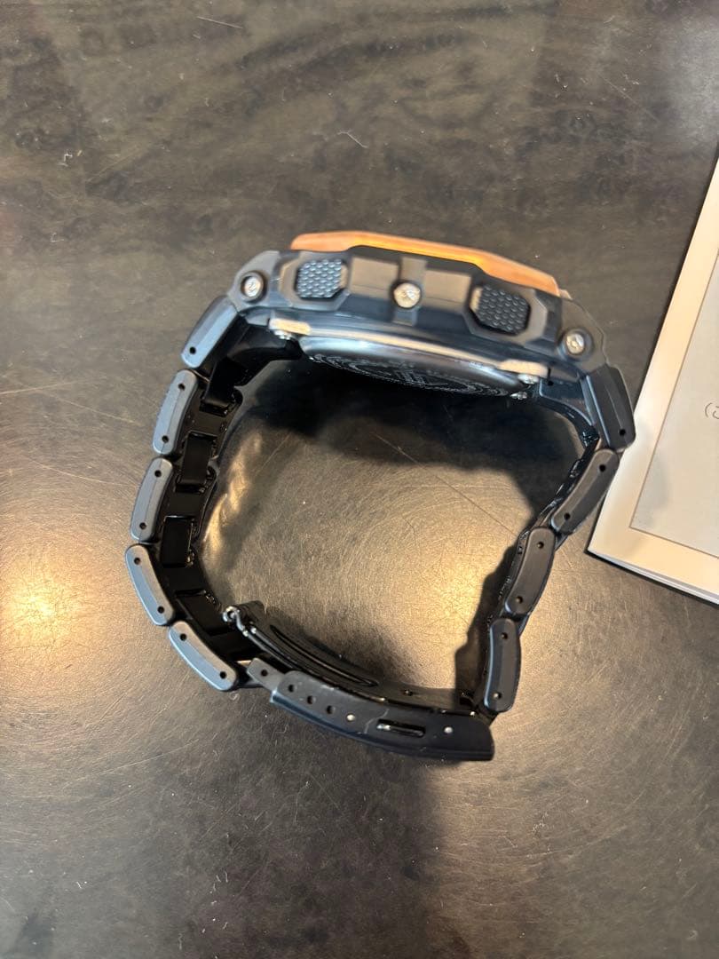 メタルバンドカスタム！ G-SHOCK G-LIDE ゴールド GBX-100