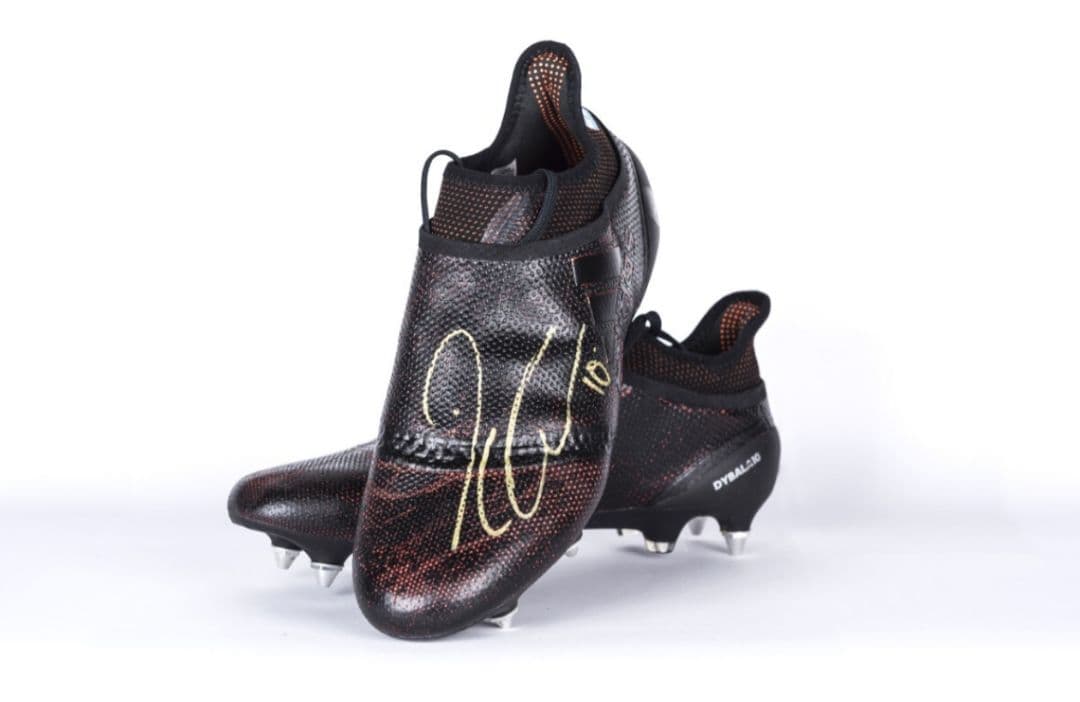 ディバラ 実使用 サイン入りスパイクアディダス アルゼンチン代表 サッカーメッシ