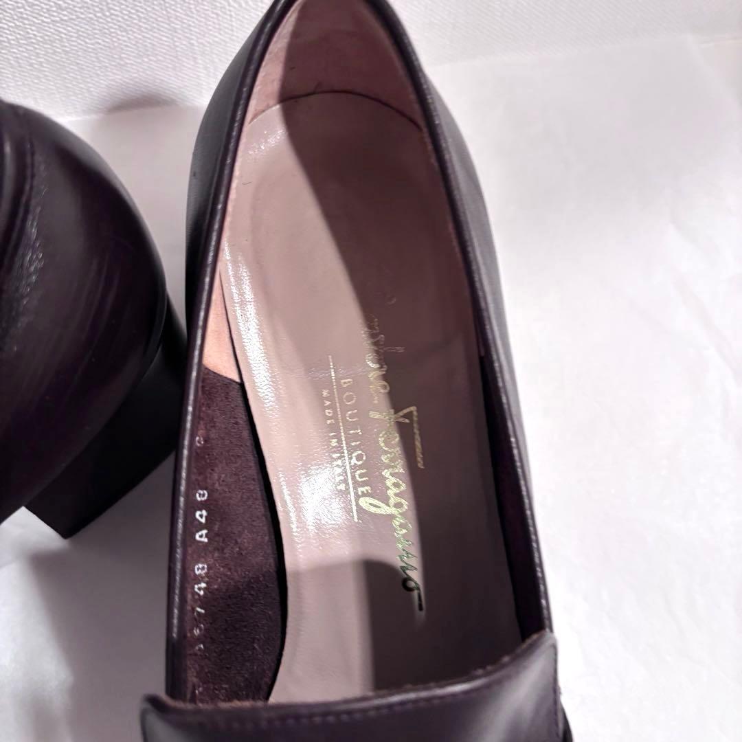 訳ありFerragamo フェラガモ レディース25cm マスタングカーフ