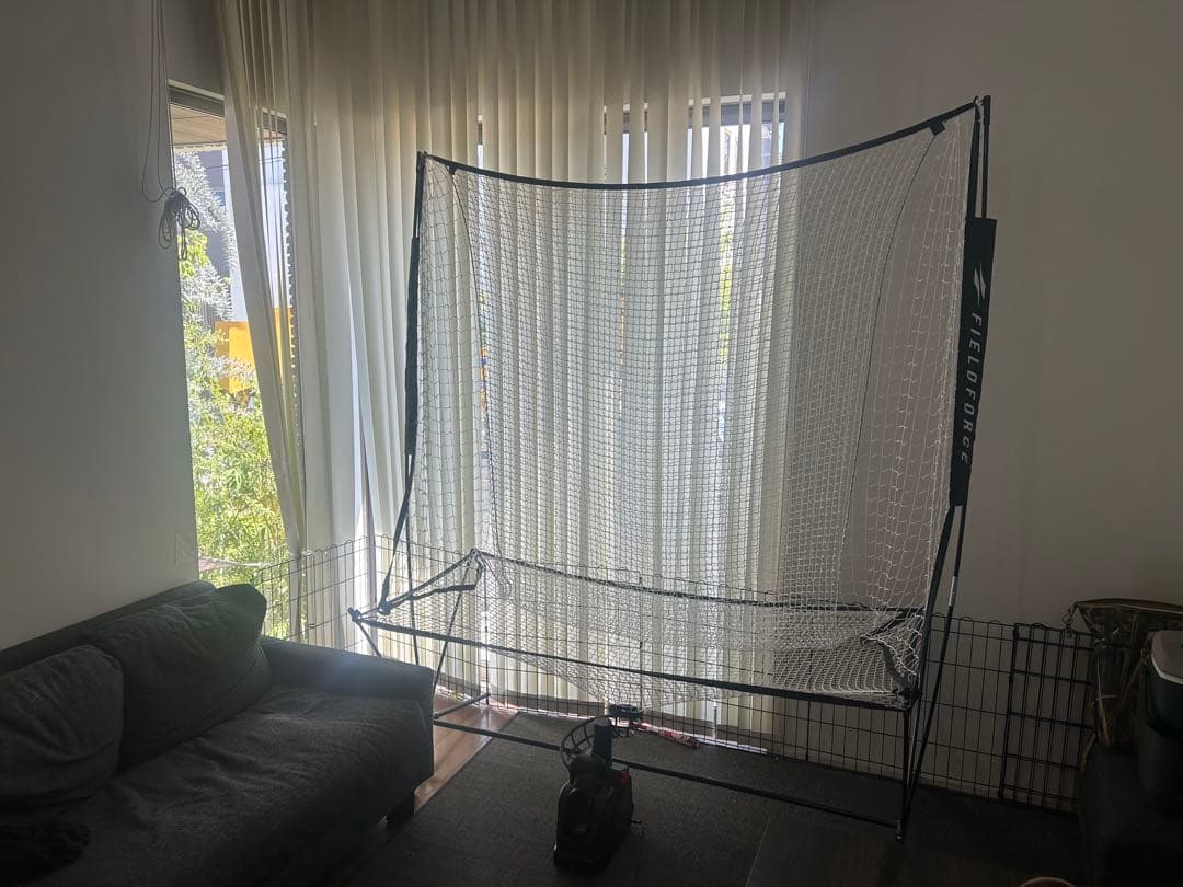 フィールドフォース　別売コード付き　オートリターンフロントトスマシン ネット付