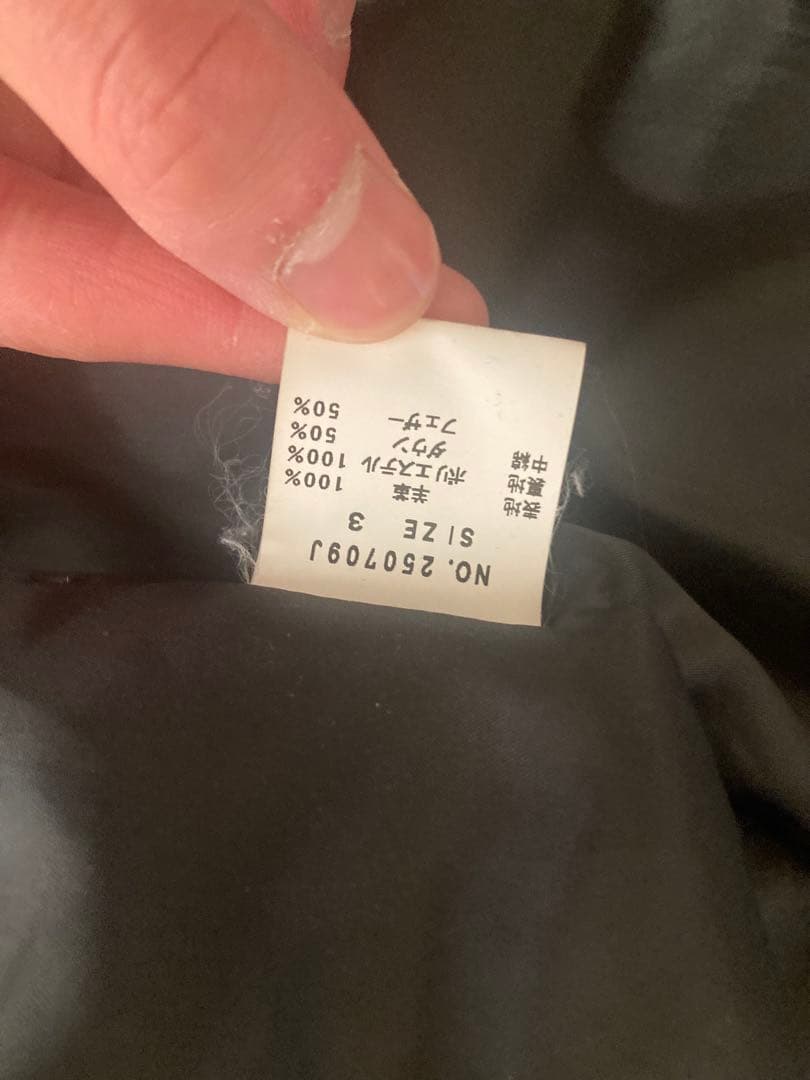 JACKROSEブラック フード付き 本革レザーダウンジャケット（羊） サイズ3