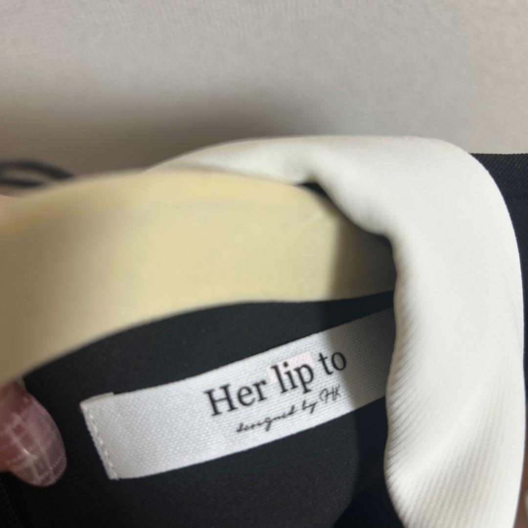 ワンピース Her lip to Odette Lace Mini Dress