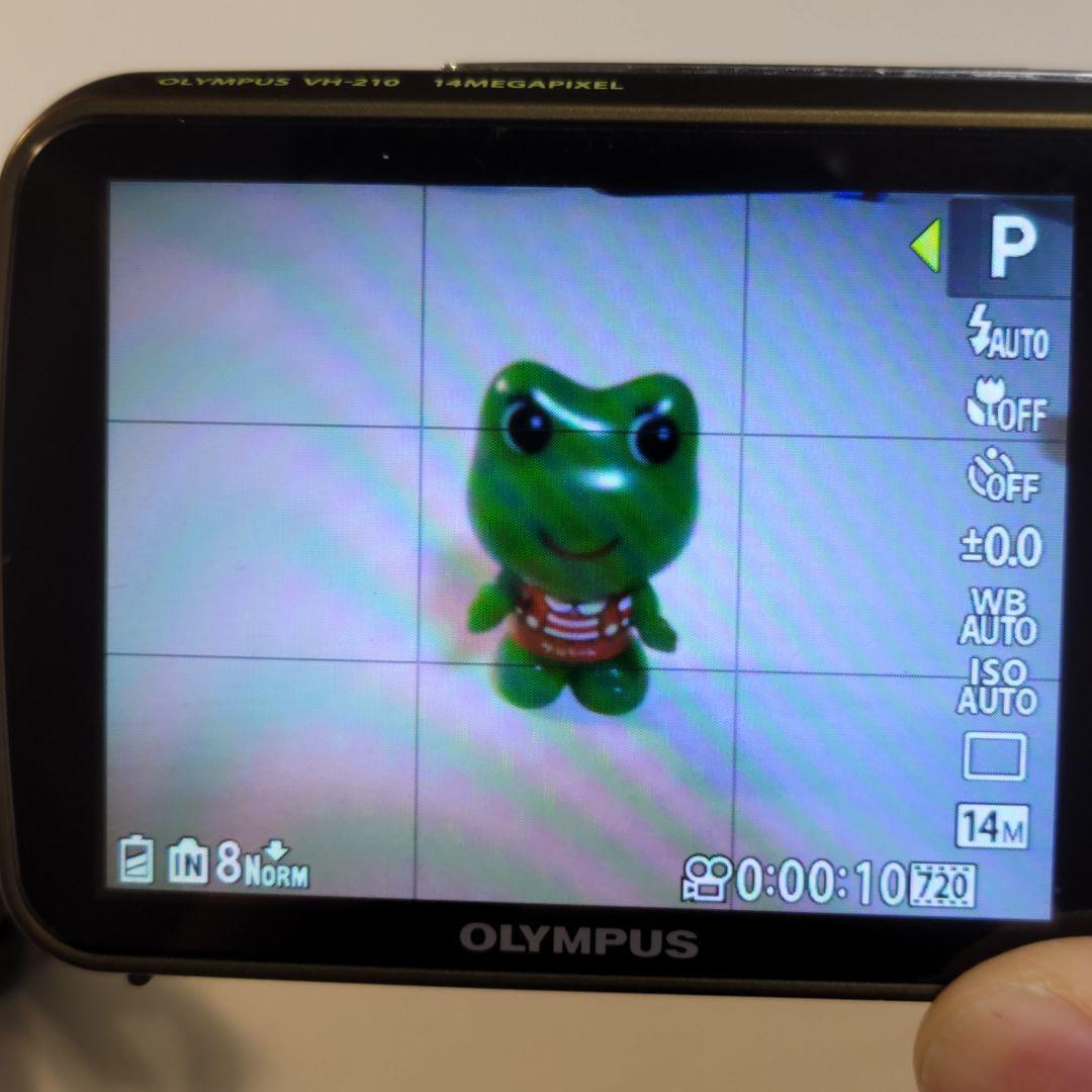 動作美品 Olympus vh210 グリーン オールドコンデジ SDセット