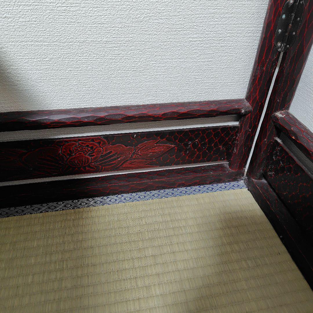 衣桁 彫刻模様付き　着物掛け　 ※関西までの引き取り可能なら値段変更可能！