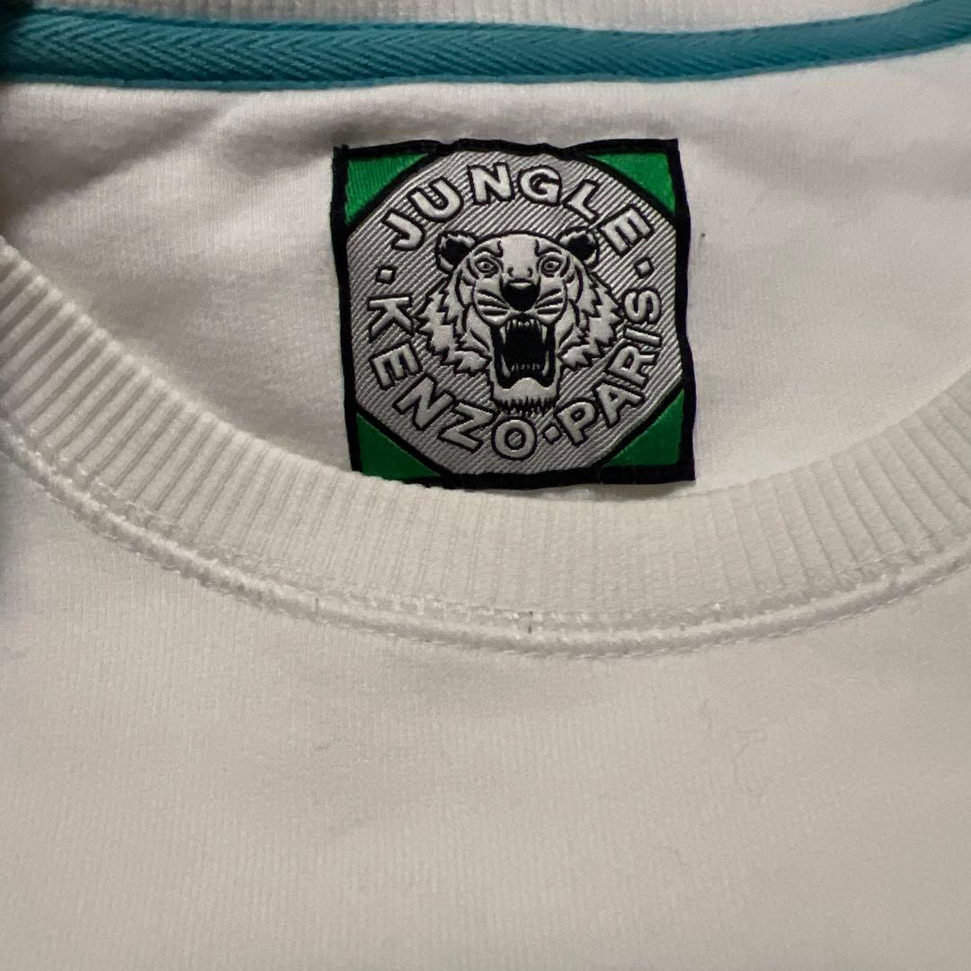 希少　廃盤モデル　KENZO トラ刺繍 ホワイトトレーナー　サイズL