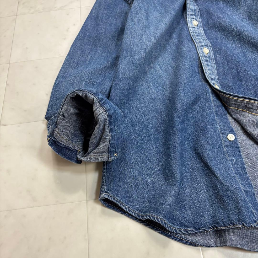 RALPH LAUREN★デニムシャツ ボタンダウン ロゴ刺繍