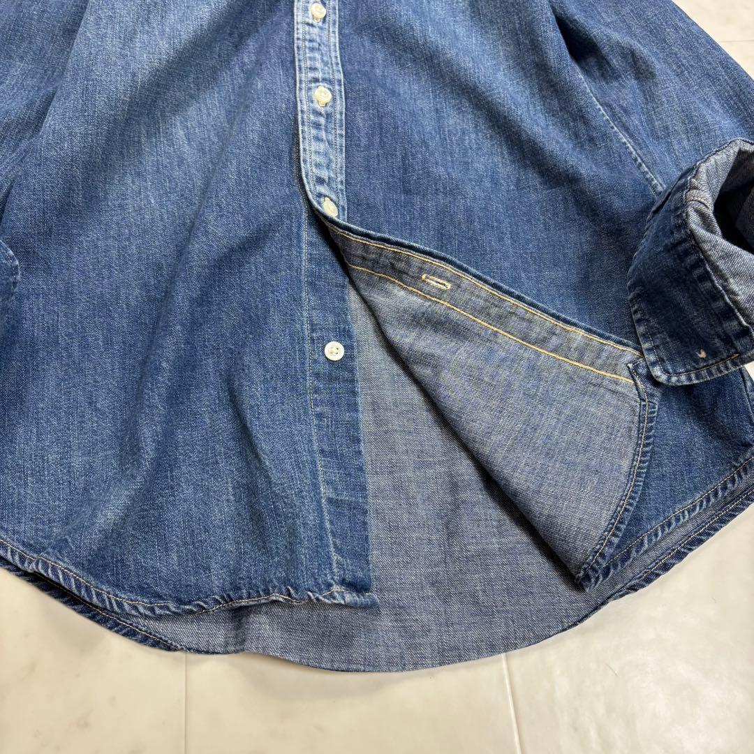 RALPH LAUREN★デニムシャツ ボタンダウン ロゴ刺繍