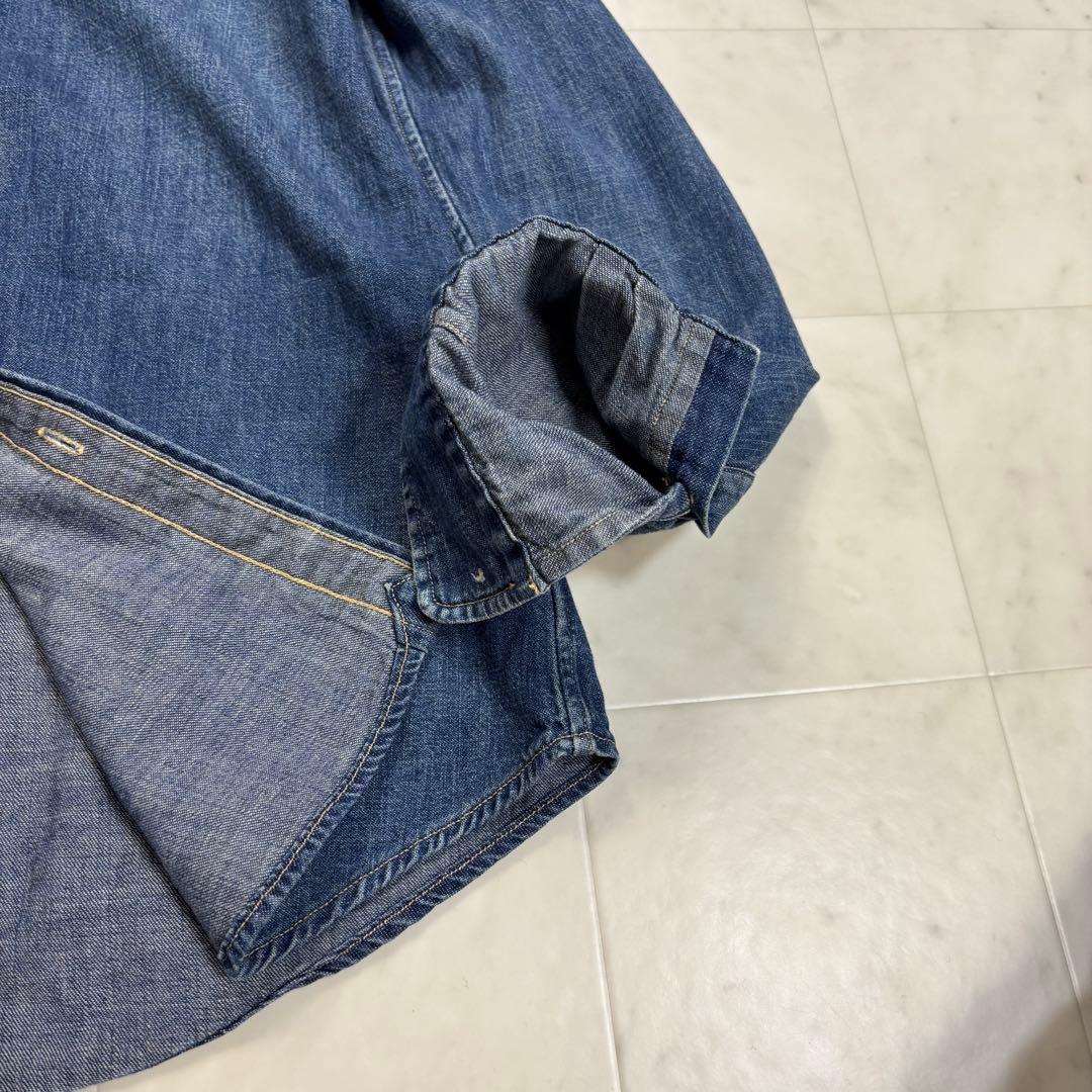 RALPH LAUREN★デニムシャツ ボタンダウン ロゴ刺繍