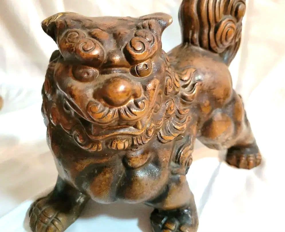 ヴィンテージ品　 ブロンズ獅子 置物