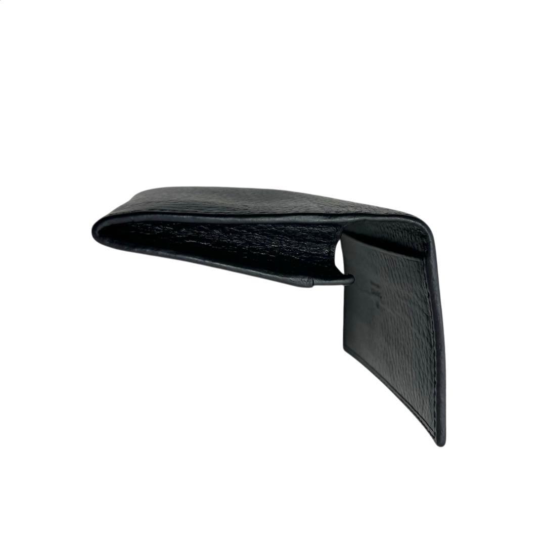 GUCCI グッチ　カードケース　名刺入れ　ゴールド金具　ユニセックス　黒