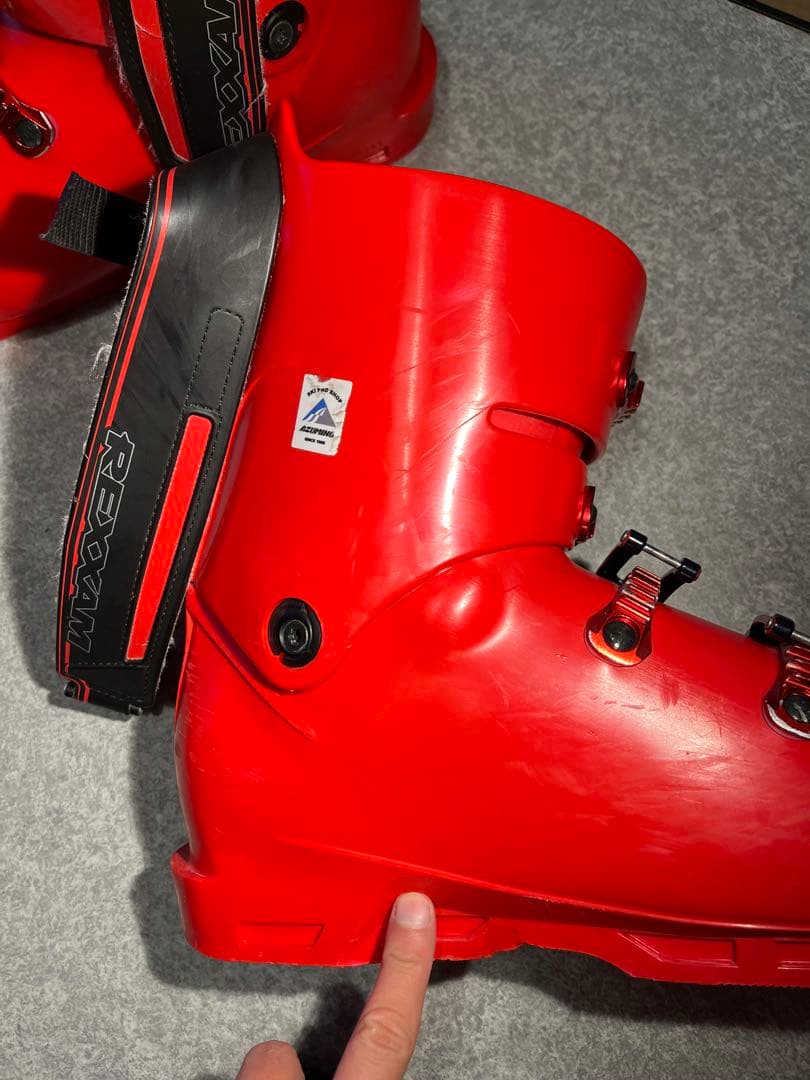 【最終値下げ】REXXAM スキー用ブーツ レッド　25-25.5cm