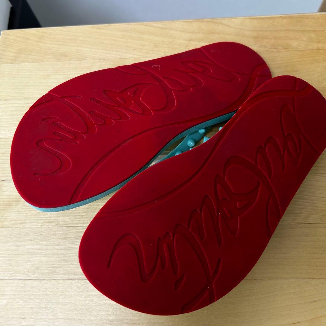 christian louboutin ルブタン ラバートングサンダル 35