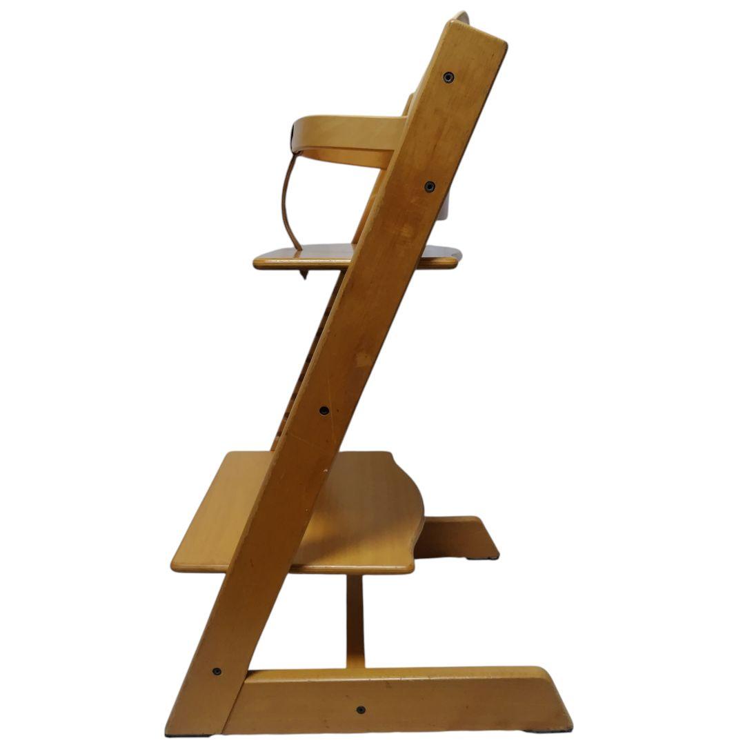 STOKKE トリップトラップ ナチュラル シリアル3 木製バー レザーベルト