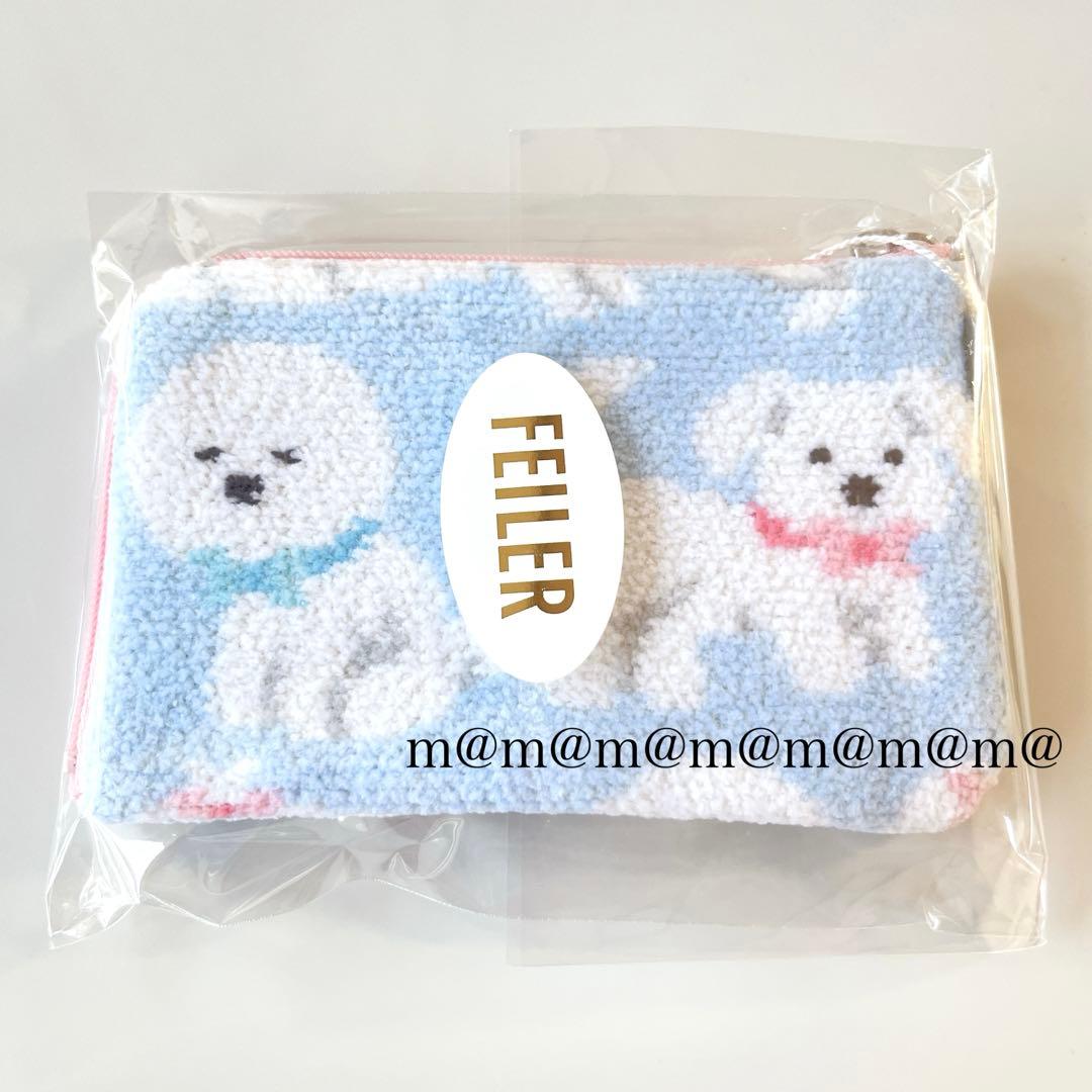 ラブラリーバイ フェイラー モフモフワンチャン WEB限定 ハンカチ L字ポーチ