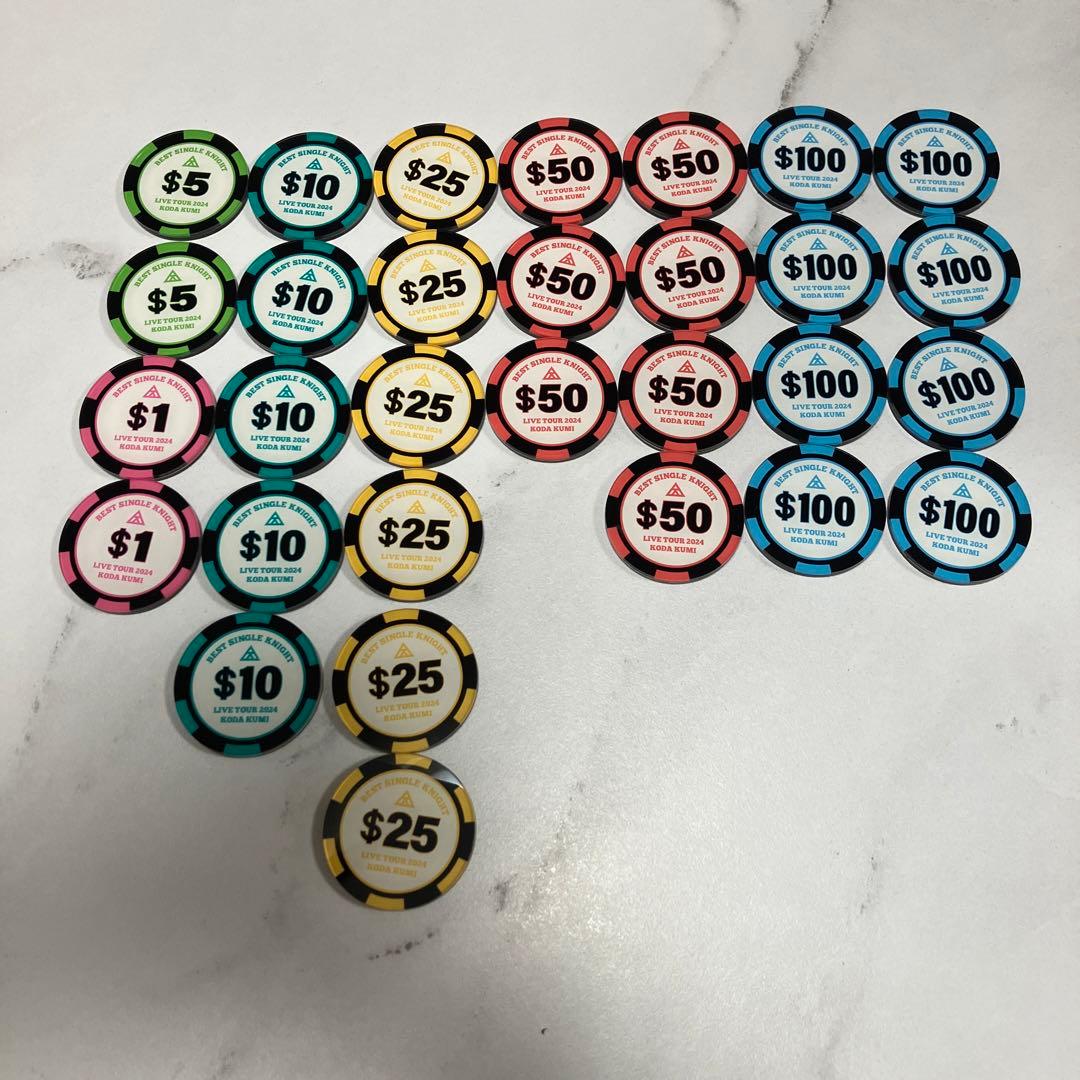 倖田來未 会場限定 ON STAGE COINS $5300 カラビナ 銀テープ