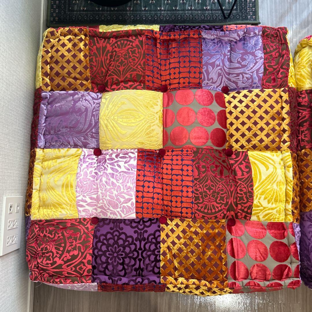 アデペシュ block multi zabu ottoman 2点セット