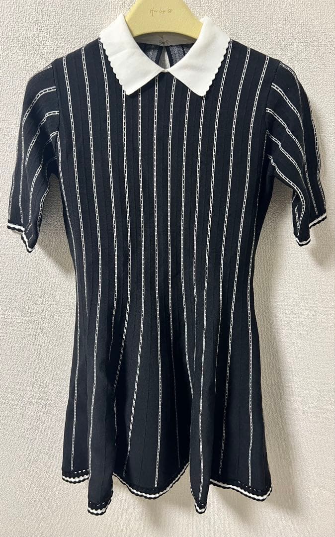 【最終お値下げ】Striped Jacquard Knit Dress