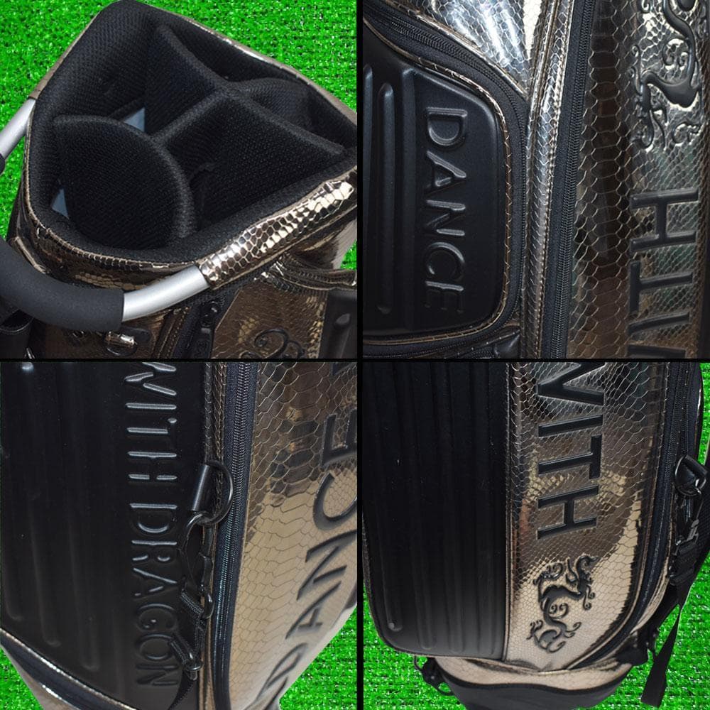 T*U様 ダンスウィズドラゴン ゴルフ キャディバッグ９型【ブラック】美品！